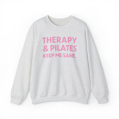 Therapy & Pilates Print Crewneck Sweatshirt | Creative Trend