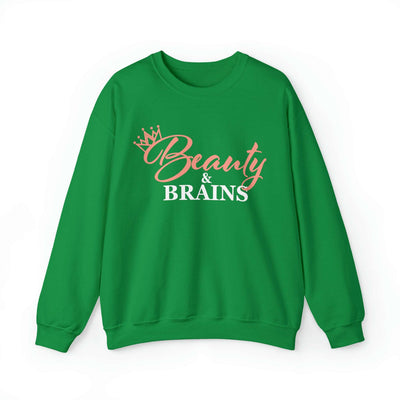 Beauty & Brains Crewneck Sweatshirt - Unisex