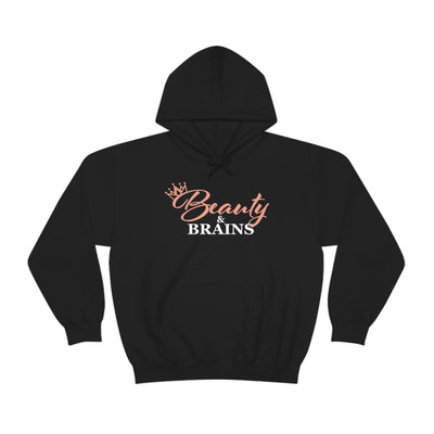 Beauty & Brains Print Sweatshirt | Hooded Sweatshirt | Creative Trend