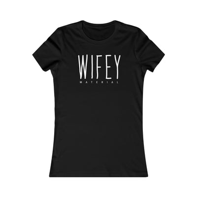 Wifey Material Print Baby Tee | Custom Printed Tee | Creative Trend